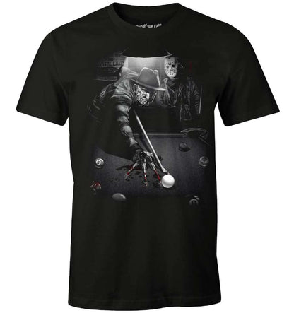 FRIDAY THE 13TH T-SHIRT FREDDY & JASON BILLARD - SuperMerch.dk
