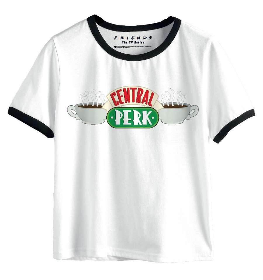 FRIENDS KVINDE T-SHIRT CENTRAL PERK LOGO - SuperMerch.dk