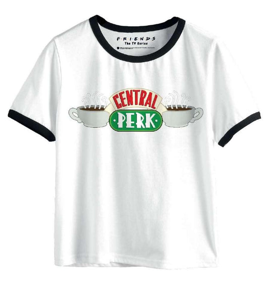 FRIENDS KVINDE T-SHIRT CENTRAL PERK LOGO - SuperMerch.dk