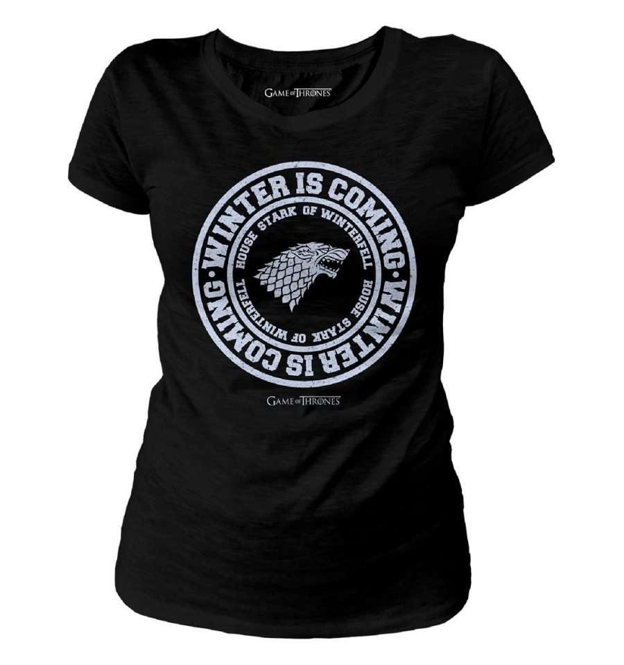 GAME OF THRONES WOMEN'S T-SHIRT WINTER IS COMING - SuperMerch.dk