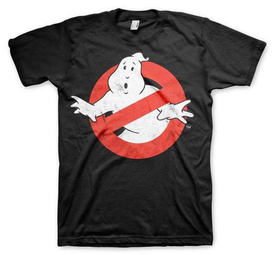 GHOSTBUSTERS T-SHIRT DISTRESSED LOGO - SuperMerch.dk