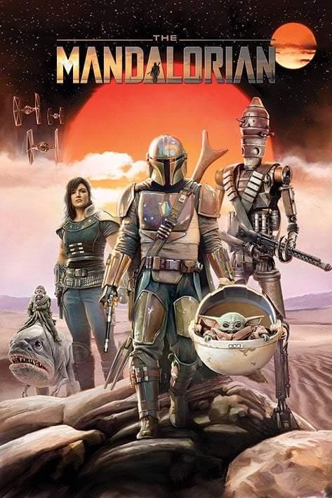 LICENSERET STAR WARS THE MANDALORIAN PLAKAT - SuperMerch.dk