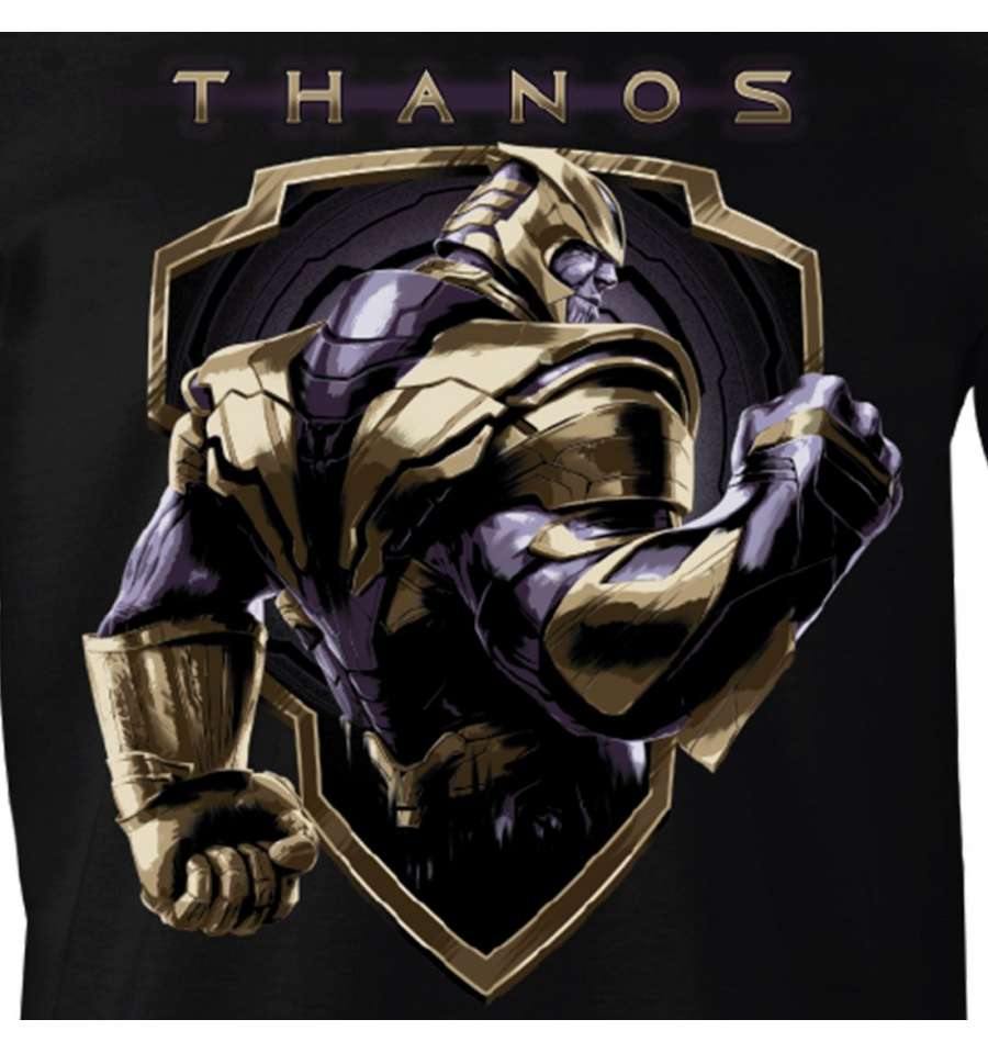 MARVEL AVENGERS ENDGAME T-SHIRT THANOS BADGE - SuperMerch.dk