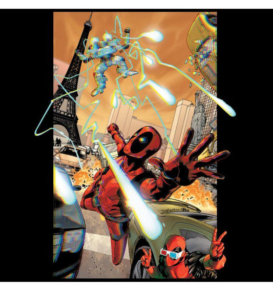 MARVEL DEADPOOL T-SHIRT 3D - SuperMerch.dk