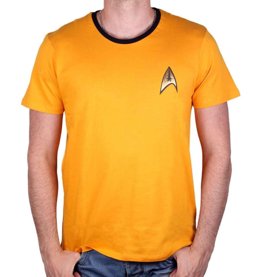 STAR TREK T-SHIRT - COSTUME KIRK YELLOW - SuperMerch.dk