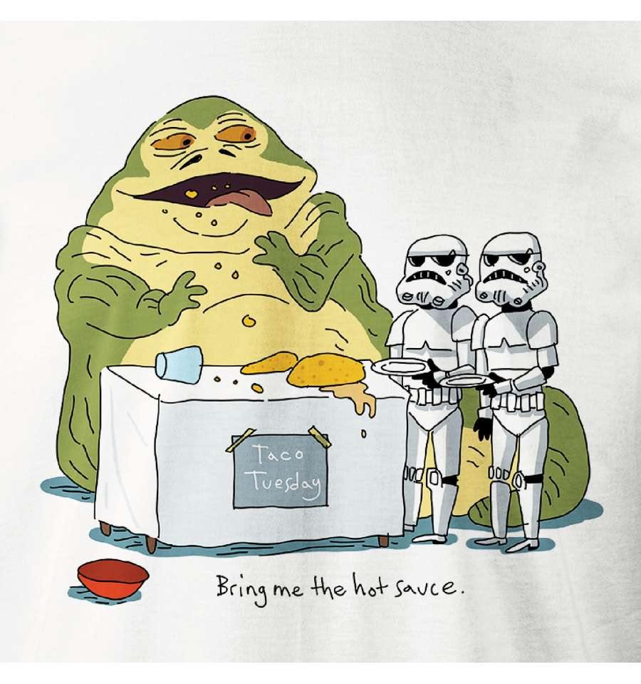 STAR WARS T-SHIRT - BRING ME THE HOT SAUCE - SuperMerch.dk