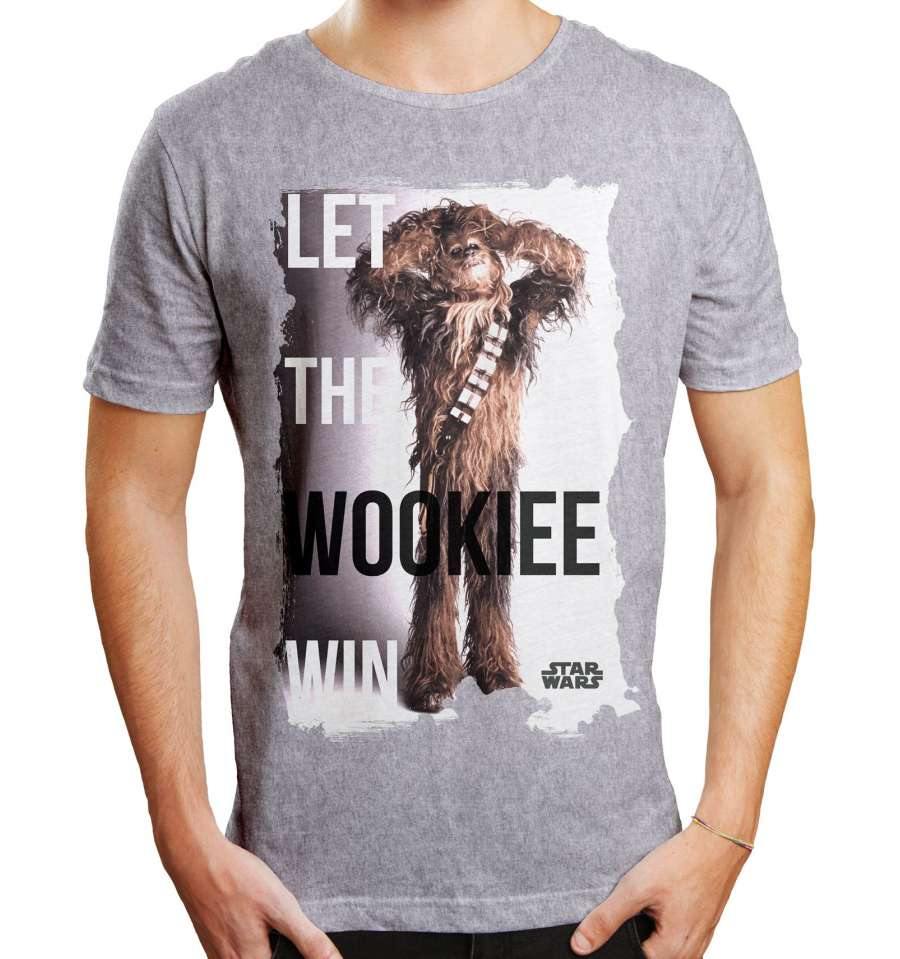 STAR WARS T-SHIRT - LET THE WOOKIEE WIN - SuperMerch.dk