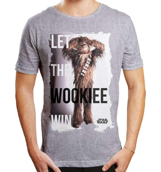 STAR WARS T-SHIRT - LET THE WOOKIEE WIN - SuperMerch.dk
