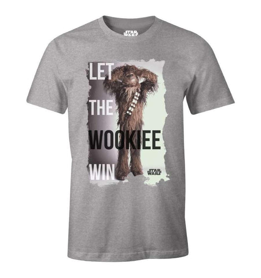STAR WARS T-SHIRT - LET THE WOOKIEE WIN - SuperMerch.dk