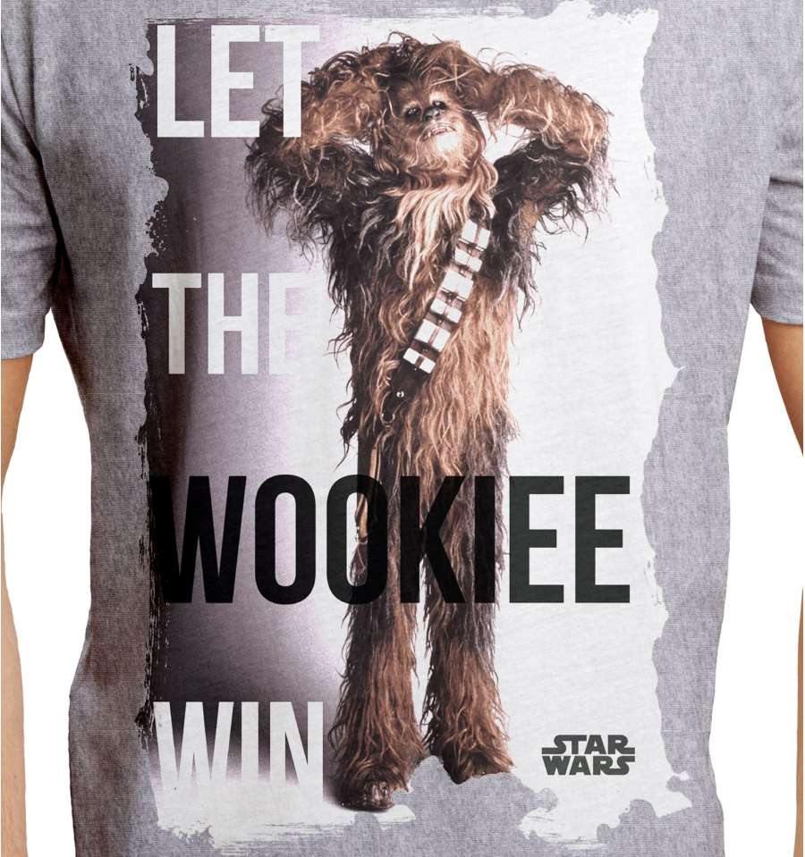 STAR WARS T-SHIRT - LET THE WOOKIEE WIN - SuperMerch.dk