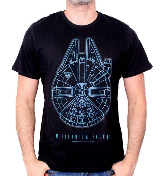 STAR WARS T-SHIRT - MILLENNIUM FALCON - SuperMerch.dk