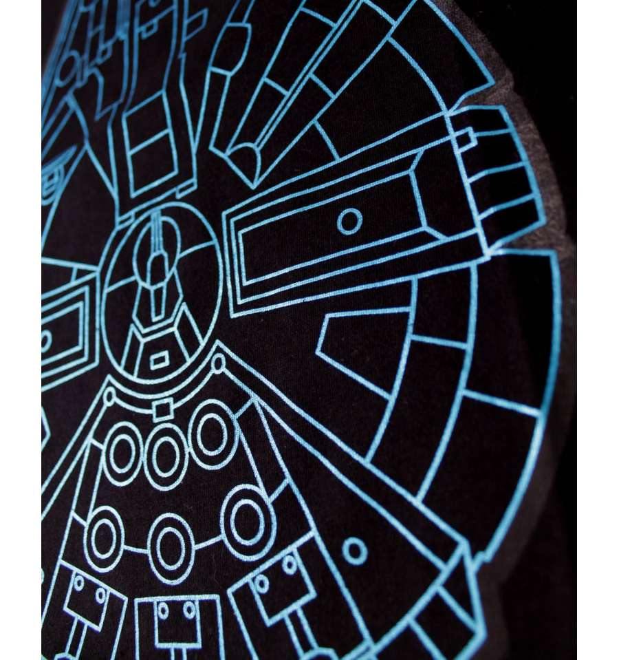 STAR WARS T-SHIRT - MILLENNIUM FALCON - SuperMerch.dk