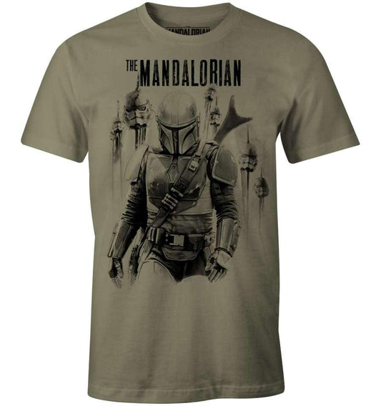STAR WARS T-SHIRT THE MANDALORIAN VS STORMTROOPERS - SuperMerch.dk