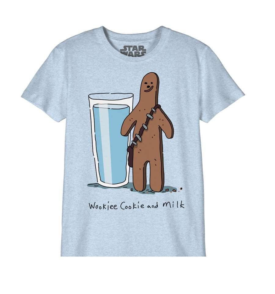 STAR WARS WOOKIE COOKIE AND MILK BØRNE T-SHIRT - SuperMerch.dk