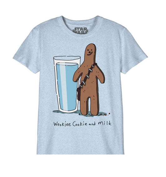 STAR WARS WOOKIE COOKIE AND MILK BØRNE T-SHIRT - SuperMerch.dk