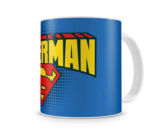SUPERMAN LOGO SHIELD KRUS 100% LICENSERET - SuperMerch.dk