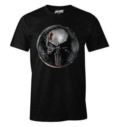 THE PUNISHER MARVEL T-SHIRT - BLOOD PUNISHER LOGO - SuperMerch.dk