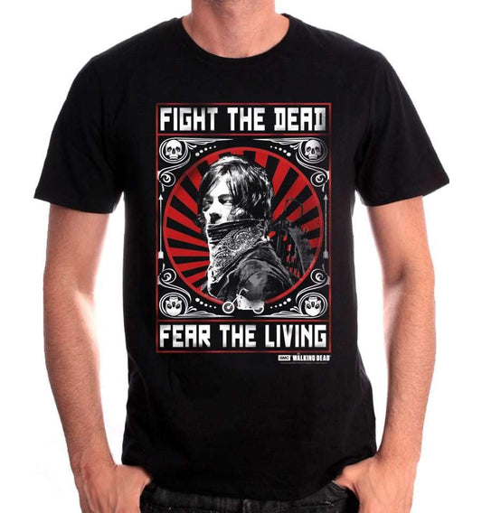 THE WALKING DEAD T-SHIRT - DARYL FIGHT THE DEAD - SuperMerch.dk
